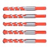 5PCS Twist Drill Bits 16.2mm Straight Triangle Shank Cemented Carbide
