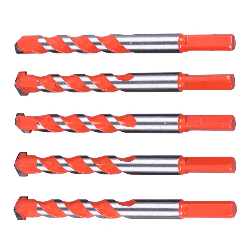 5PCS Twist Drill Bits 16.2mm Straight Triangle Shank Cemented Carbide