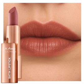 M. Asam Magic Finish Satin Almond Lipstick (4g) - Long Lasting Satin Lipstick in Warm Almond Tone, 4-in-1: Volume Peptide, Lip Balm, Moisture & Durability, Enhanced Lip Volume