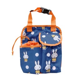 Nicott Miffy x Nicott LIC-MF0006 mf Back Seat Pocket/Miffy Dot Navy