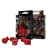 Q WORKSHOP Dragon RPG Ornamented Dice Set 7 Polyhedral Pieces,