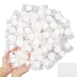 100Pcs Compressed Towels Tablets, Disposable Face Towels Travel Towel Disposable Face Cloths, Camping Towel Compressed Faces Cloth Mini Travel Essentials Travels Size Toiletries
