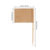 Senkary 100 Pack Blank Toothpick Flags Kraft Paper Food Signs