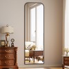 Riskioir Full Length Mirror 56"x21" Arched Floor Standing Large Mirrors
