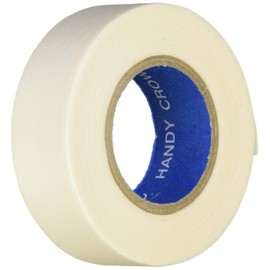 Handy Crown Masking Tape for Painting, White, Width 0.7 inches (18 mm) x Length 6.9 ft (18 m), Pack of 10