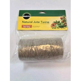 Miracle-Gro Natural Jute Twine 250' Natural for Easy Tying of Plants, Vegetables