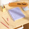 Purple Loose Leaf Paper 100 Sheets Colored Filler Paper 8