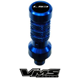 VMS Racing BLUE Engine Oil DIPSTICK HANDLE in Billet Aluminum for LS3 6.2L V8 GM Engines