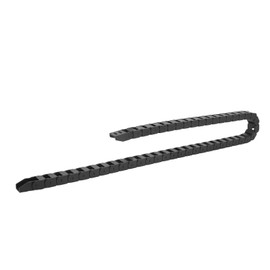 10 x 15 mm Drag Chain, Black Cable Drag Chain, Wear-Resistant Flexible Drag Chain Cable with End Connectors for CNC Machines, 1 m Length Wire Carrier Energy Chains, Default