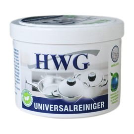 HWG® Universal cleaning stone including cleaning sponge, ideal cleaning and care of stainless steel, aluminium, silver, gold, copper, brass, smooth plastics, ceramics, tiles, 450 g
