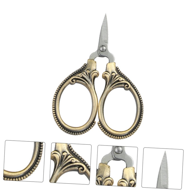 COHEALI Quality Embroidery Scissors Metal Trimmer Thread Trimming Tool Mini