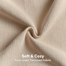 FUTEI Dusky Pink Chenille Decorative Throw Pillow Covers 24x24 Inch Set of 2,Soft Cozy Faux Linen Textured European Pillow Shams,Farmhouse Home Decor for Couch Living Room