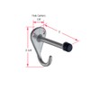 Harris Hardware TP4009-B3 Cast Stainless Steel Coat Hook and Bumper