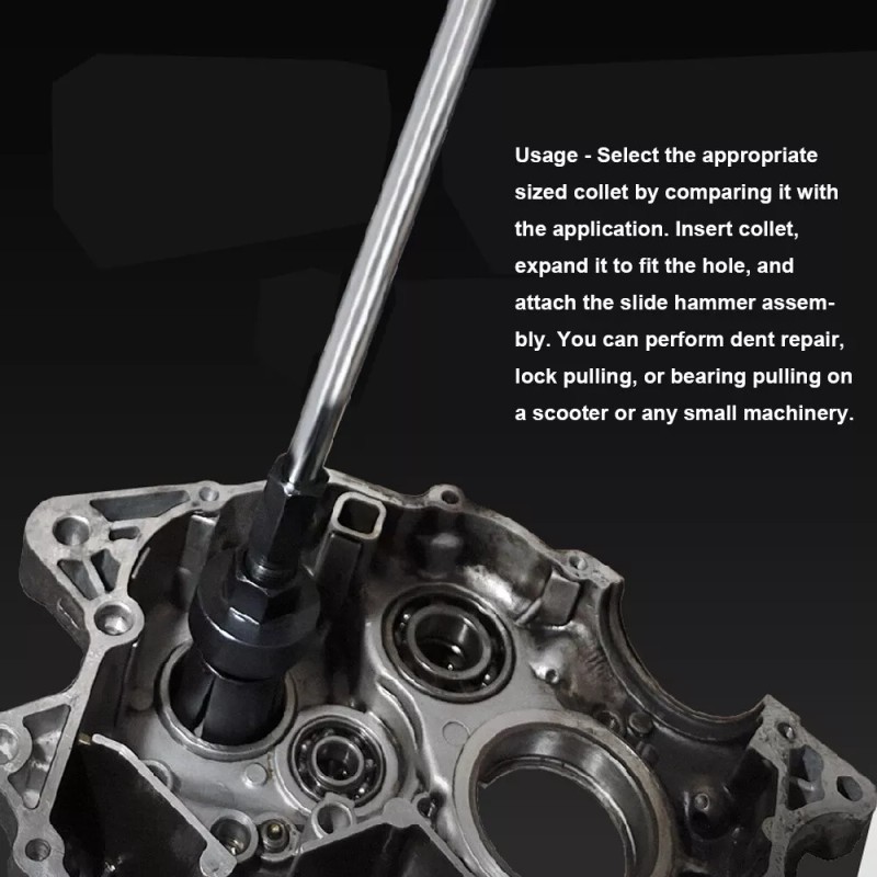 VLAND 9pc Blind Hole Inner Bearing Puller Set Remover Slide