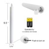 Wondise White Flameless Taper Candles Battery Operated with Remote and