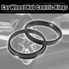 X AUTOHAUX 4 Pieces Plastic Centring Rings Spacer Rings for