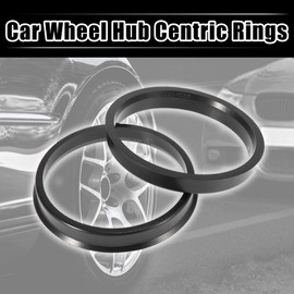 X AUTOHAUX 4 Pieces Plastic Centring Rings Spacer Rings for Universal 67.1-74.1 mm Black