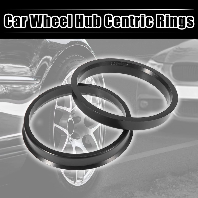 X AUTOHAUX 4 Pieces Plastic Centring Rings Spacer Rings for
