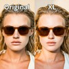 KIAURA Lautner Premium UV400 Polarized Sunglasses, XL & Original, Shape