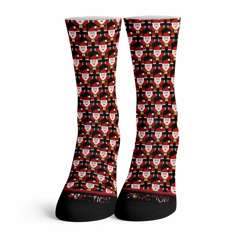 Function - 8-Bit Santa Arcade Ugly Christmas Sweater Black Fashion