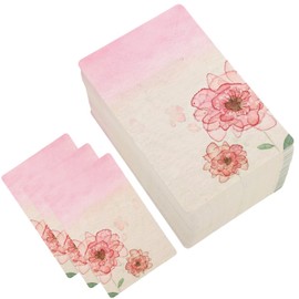 TEHAUX 100pcs Floral Pattern Jewelry Display Card ear studs card necklace packaging cards necklace cards pendant necklace cards for necklace display Paper accessories cardboard