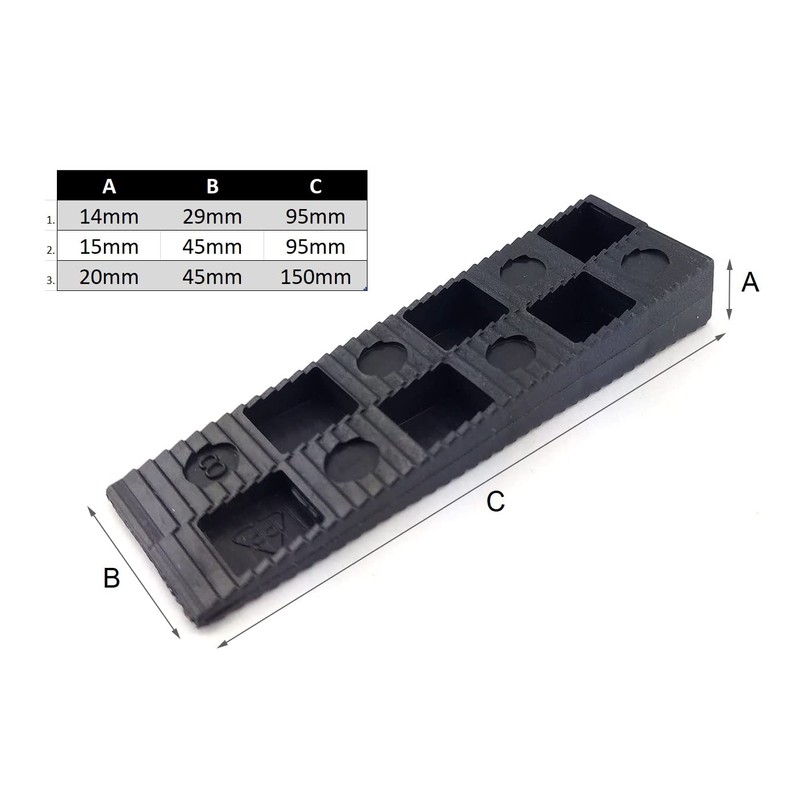 20x Mounting Wedges Window Wedges Plastic Wedges Installation Wedges 14