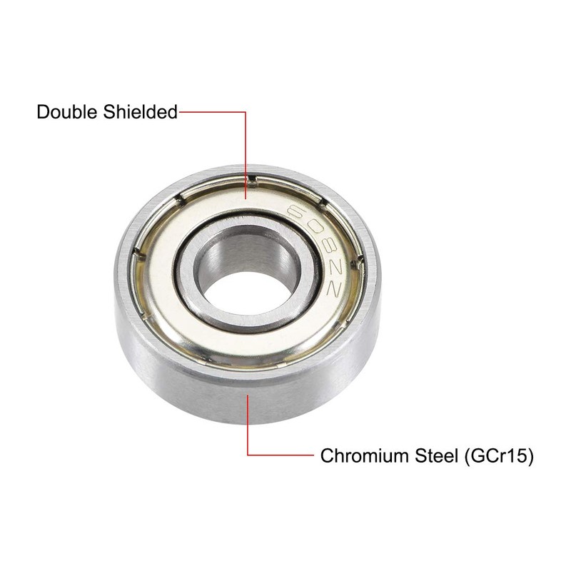 sourcing map 608ZZ Deep Groove Ball Bearings 8mm x 22mm