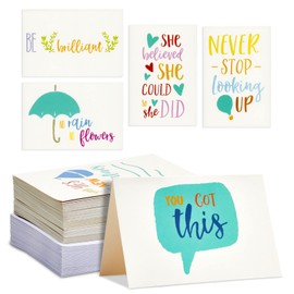 48 Count Motivational Cards with Quotes for Kindness Gifts, Inspirational Notes and Envelopes, 4x6