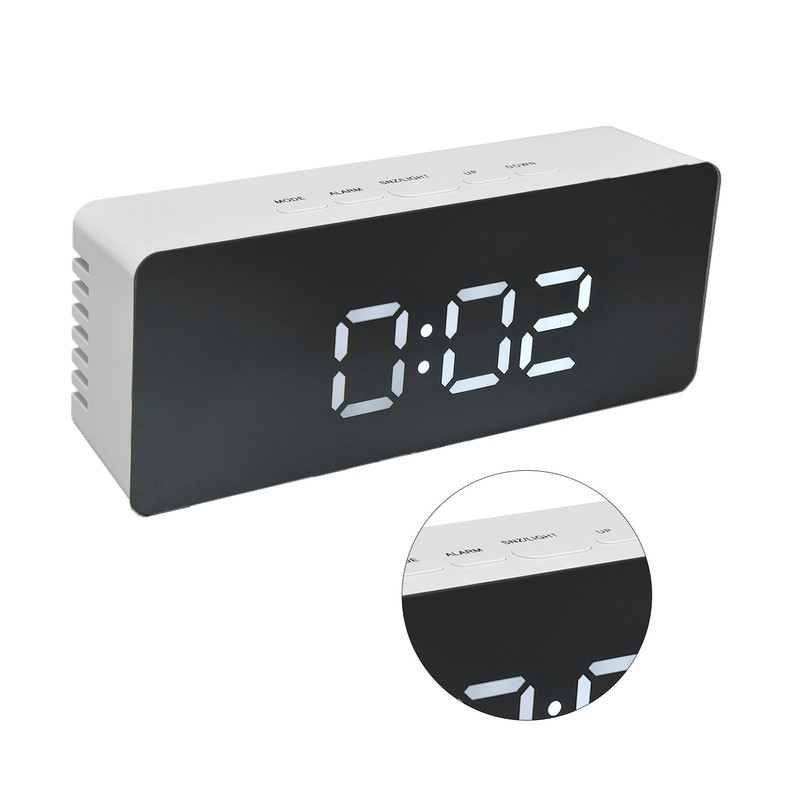 LED Clock Multifunctional USB Powered 3 Lighting Modes Snooze Time