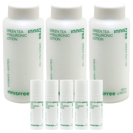 Innisfree Green Tea Hyaluronic Acid Lotion 3pcs+ / 이니스프리 그린티 히알루론산 로션 3개+