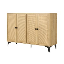 Rattan Cabinet, Buffet Cabinet with Storage