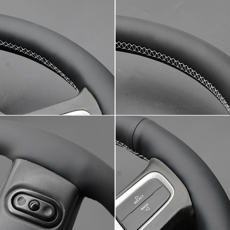 MEWANT Steering Wheel Covers for Dodge RAM 2500 2009-2010 Hand-Stitched