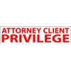 Attorney Client Privilege JYP PA1040 Pre-Inked Rubber Stamp Red Ink