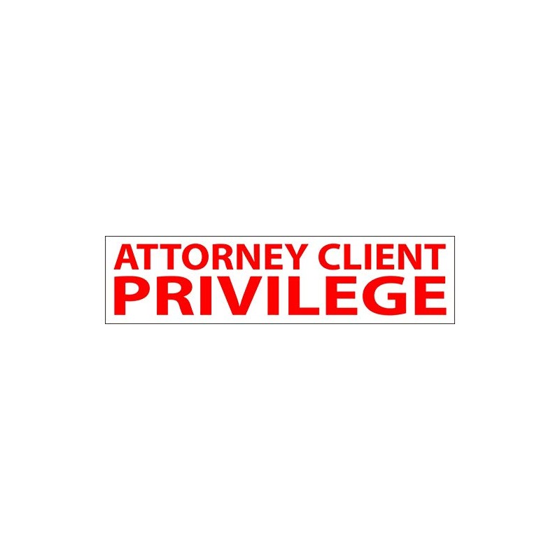 Attorney Client Privilege JYP PA1040 Pre-Inked Rubber Stamp Red Ink