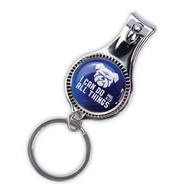 3-in-1 Scripture Nail Clipper Multitool, Green - I can do all things, Phil 4:13 - Metal Bible Verse Keychain Nail Clipper Tool with Bottle Opener & Nail File - Christian Pocket Tools For Men