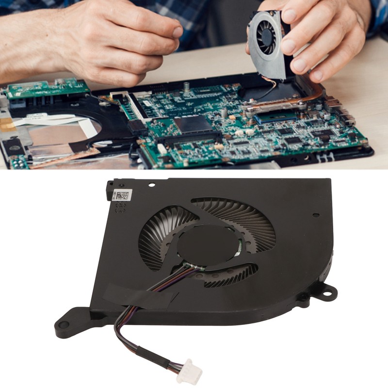 For MSI GS66 Cooling Fan 4pin Connector Aluminum Alloy Easy