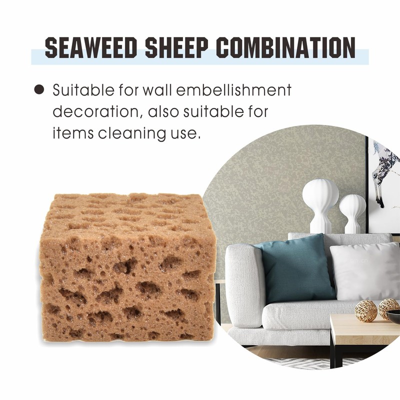 Nichiyo Large Paint Sponge Sea Sponges Unbleached Ceiling Art Texture