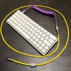 MICOMAKA Custom Double-Sleeved Mechanical Keyboard Cable, Handmade Coiled USB C