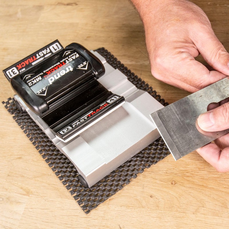 Trend FastTrack Mk2 Sharpener Kit, Hand-Operated, Consistent Angles, Portable, FTS/KIT/MK2