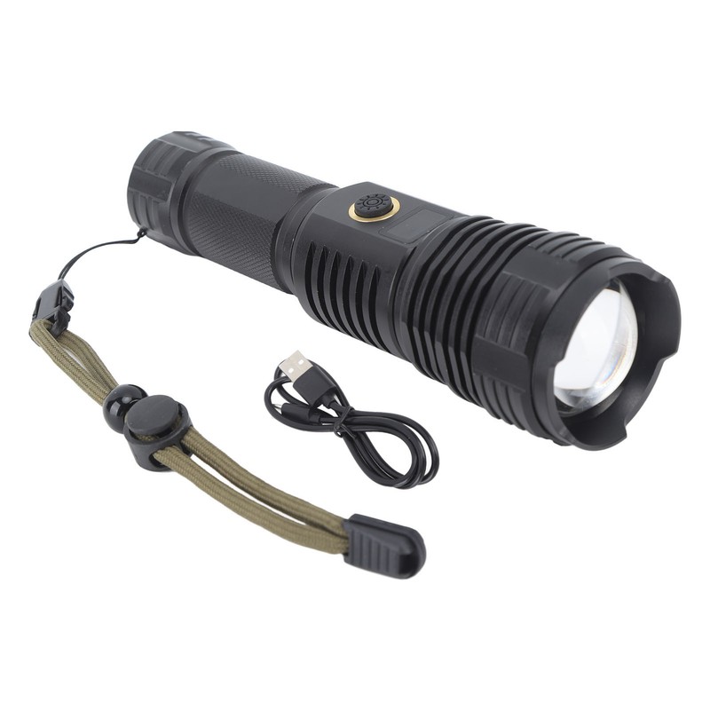 LED Flashlight Ultra Bright XHP70 LED Type C Rechargeable Handheld