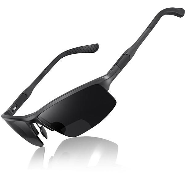 SKYOAK Dynamic Ultralight Aluminum Frame Sports Bifocal Reading Sunglasses Men