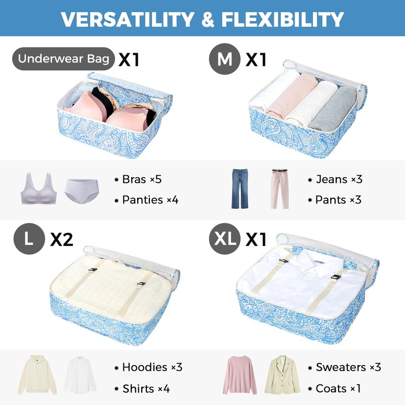 BAGAIL 8 Set Packing Cubes Luggage Packing Organizers for Travel