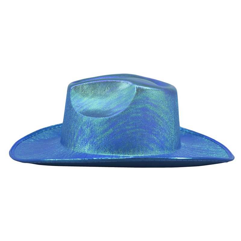 Arsimus Metallic Cowboy Hat (Turquoise)