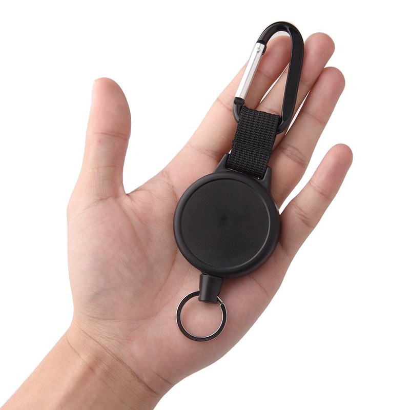 KUUQA 3 Piece Retractable Key Chain High Performance Badge Holder