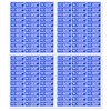 120 Pcs NO Equipment Ground Stickers 1x0.25 Inch Blue No