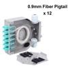Duogalia LC-OM3 6 Duplex 12 Port DIN Rail Fiber Optic