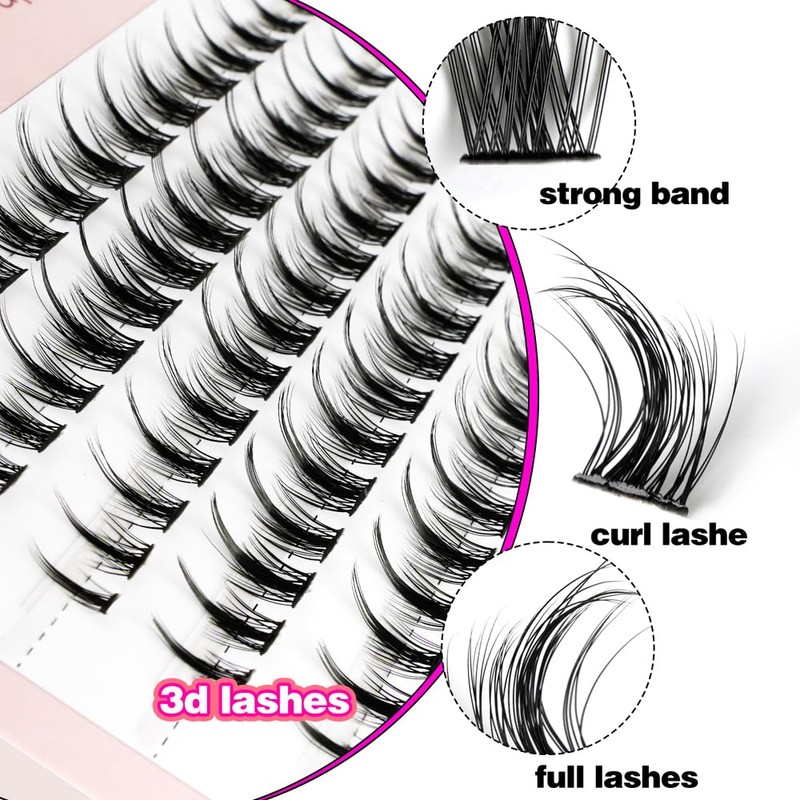 NO3 False Eyelash Parts, Large Capacity, Natural, Everyday Makeup, Stage