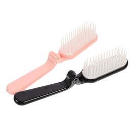 Beavorty 2pcs Portable Hair Comb Wide Teeth Brush for Curly Hair Long Slick Back Brush for Straightening Comb Mini