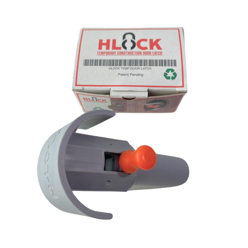 Generic HLOCK Temporary High-Resistant, Self-Closing Plastic Latch/Lock for Secure Door