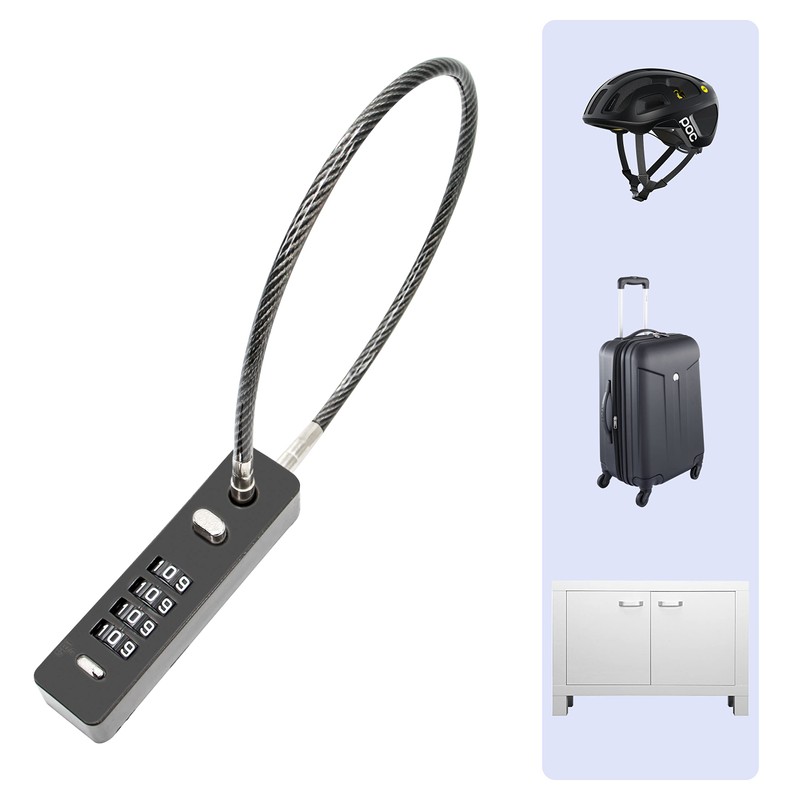 Zolunu Combination Lock Cable Security Steel Cable Luggage Lock Weatherproof